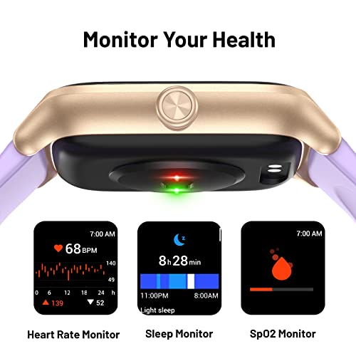 Smart Watch, Fitness Tracker With Heart Rate Monitor, Blood Oxygen, Sleep Tracking, 1.3 Inch Touchscreen Smartwatch For Android Ios Swimming Waterproof Pedometer Step Calories Tracker For Women Men #TOP1