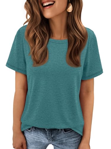 athmile womens t shirt summer tops short sleeve fashion school teachers clothes 2025 spring beach vacation trendy