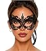 Luxury Mask Women's Stunning All Black Lace Masquerade Mask Ana