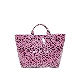 Larte Tote Leopard Handtasche, transparente PVC-Strandtasche für...
