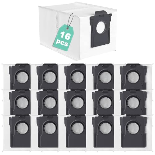 UPUPDAY 16 Stück Staubbeutel Ersatzteile für Dreame X40/X50 Ultra Complete, D20 Pro Plus, L40 Ultra AE/L50/L40s Pro Ultra, L10s Ultra Gen 2/Gen 3, L10s/L20/L40/L50/Aqua10 Ultra, Mova E30/V50/P50 Ultra