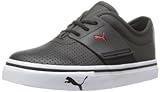 PUMA EL Ace Sneaker (Toddler/Little Kid),Black/Red,2 M US Little Kid