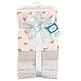 Luvable Friends Unisex Baby Cotton Flannel Receiving Blankets, Fox 4-Pack, One Size