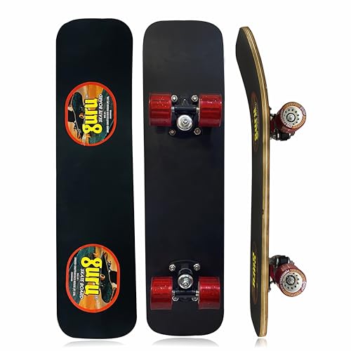 Image of GURU Skateboard, Wooden Non-Slip Skateboard for Kids, Adult, Casterboard /Skate Board /Hoverboard /Longboard for Beginners, Learners, Training Purpose for All Age Group