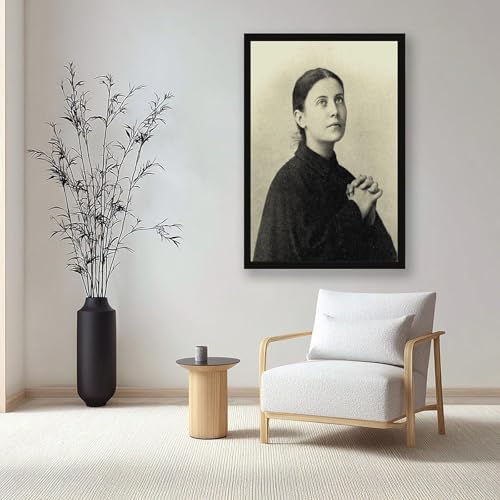Portrait de Saint Gemma impression sur toile de qualité avec cadre