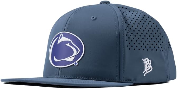 Branded Bills Officially Licensed x Penn State Nittany Lions Flat Performance Collection Penn State Team Logo PVC - Image 5