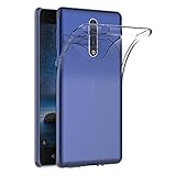 AICEK Funda Nokia 8, Transparente Silicona Fundas para Nokia 8 Carcasa Silicona Funda Case (5,3 Pulgadas)