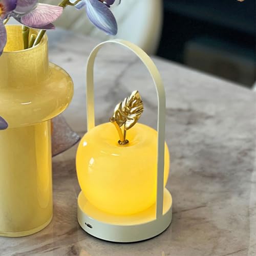 Lampe de table portable en verre et finitions haut de gamme