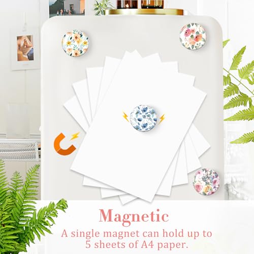 Imanes para nevera potentes y adornos magnéticos de flores para taquillas y gabinetes 7