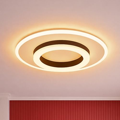 Image of 50W LED Ceiling Surface Light | 3-in-1 Colour Modes (Warm /Cool /Natural) | Bright Decorative Panel Light for Bedroom, Living Room, Kitchen, Hall & Office (Round)