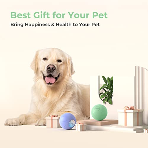 [3 Interactive Modes] Cheerble Intelligent Interactive Dog Toy Ball With Led Lights, Wicked Ball Pe, Made Of Natural Rubber, Jumping Activation Ball For Medium/Large Dog Birthday Gift, Dc Rechargeable #TOP7