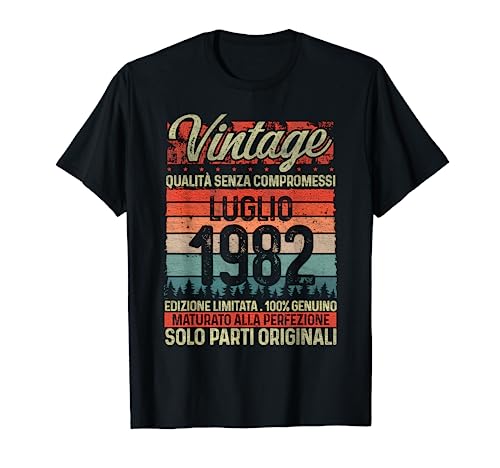 Luglio 1982 Vintage - Maglia 41 Compleanno Anni