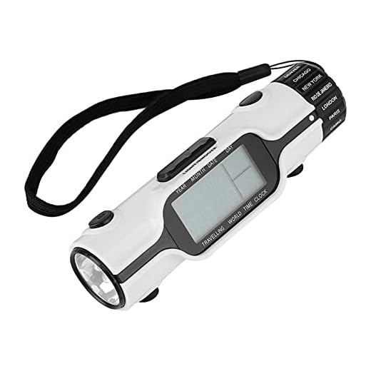 World Time Travel Clock, World Time Alarm Clock, Flashlight LED Digital World Time Travel Alarm Clock Thermometer for Traveling, Bedroom, Digital Desk Clock, Portable Time Zone Alarm Clock