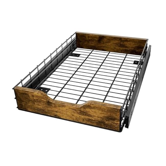 Pull Out Cabinet Organizer Sliding Shelf Organizer, Space Saving Pantry Shelf Organizer Drawer Cabinet Storage Bin for Home