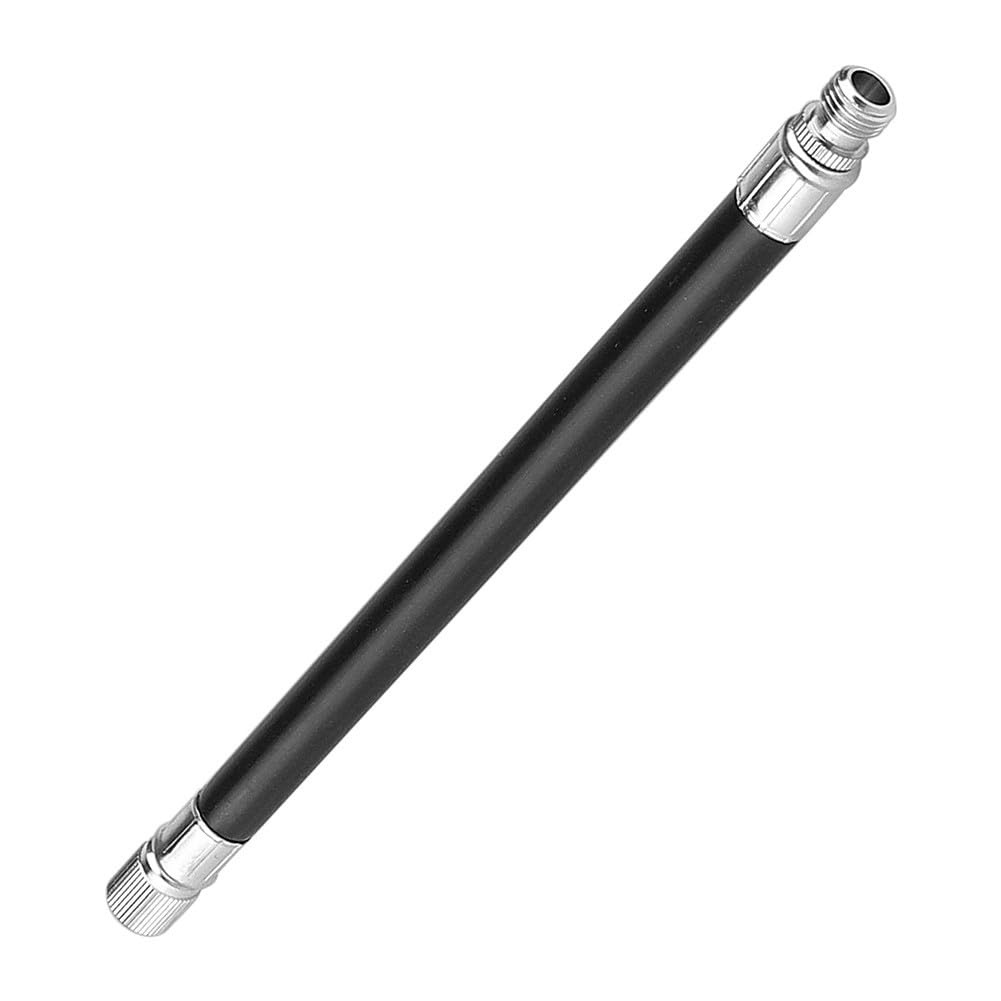 Auratrove Electric Scooter Valve Extension Tube for Xiaomi for m365 Pro 1S, Metal Rubber Air Adapter for 8.5 Inch Tire, Black