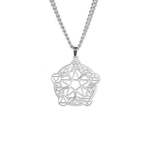 VASSAGO Tree of Life Pentagram Necklace Tree of Life Pendant