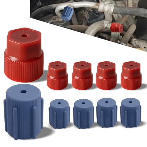 HABNVUON R134a AC Service Port Caps Kit (10 pcs)