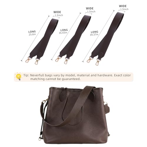 Image of DGAZ Vachetta Leather Crossbody Strap for Neverfullbag with Gift Box, Handmade DIY purse strap