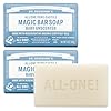 Dr. Bronner’s Pure-Castile Baby – Jabones en barra mágicos sin fragancia – Hechos con aceites orgánicos regenerativos certificados – Para rostro, manos y cabello, suave para piel sensible – Barras de