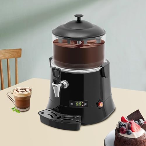 Commercial Chocolate Melting Maker,Electric Hot Chocolate Dispenser Machine with Adjustable Temperature（ 5L ）
