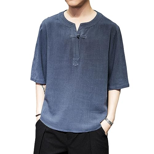 Chemise lin homme vintage respirante contre la chaleur estivale