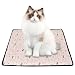 Disnace Alfombrilla de Refrigeración para Perros, 64 * 48cm Alfombra Refrescante Automática Enfriamiento de Doble Cara, Cool Pet Mat, Ideal para Perro Gato Mascotas Animales en Verano (Rosa)