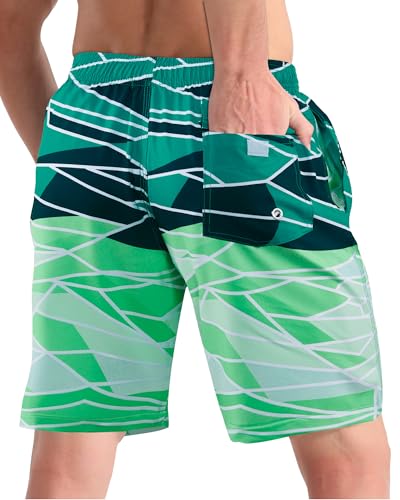 Image of BOJIN Mens Swim Trunks 9 inch Quick Dry Stretch Swim Shorts Mesh Lining Bathing Suits Swimwear Beach Shorts with Pockets