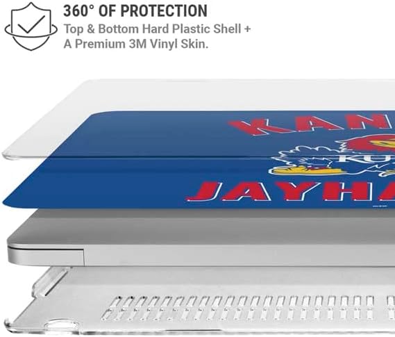 Skinit Case + Skin Compatible with MacBook Pro 16in (2019-20) - Officially Licensed Kansas Jayhawks Mascot Design