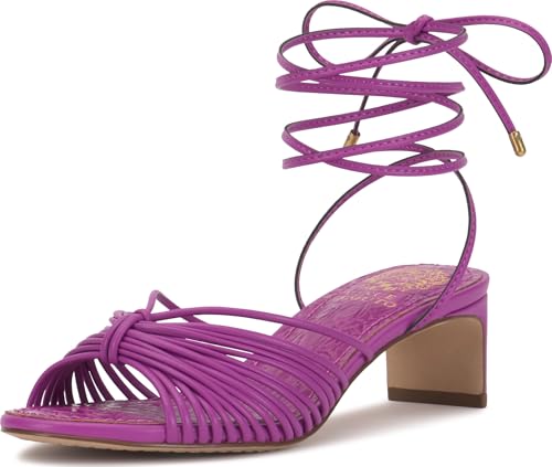 Image of Vince Camuto Lory Ankle Wrap Kitten Heel Sandals