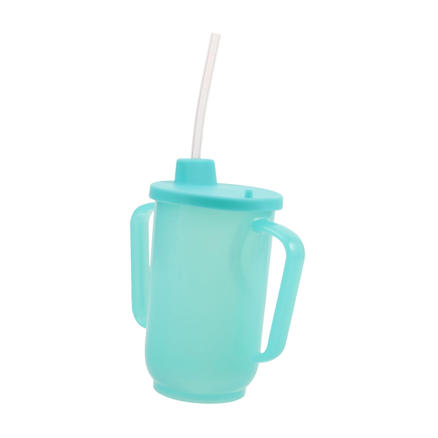 GARVALON 2 Stück Auslaufsicherer Senioren Trinkbecher mit Strohhalm und Griffen Ergonomisch für Ältere und Behinderte Erwachsene Erleichtert Sicheres Trinken bei Schluckbeschwerden und