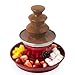 GILES & POSNER EK3428GVDEEU7 Fontana elettrica del Cioccolato, Macchina Cascade a 3 stadi, Macchina da Tavolo da Immersione e condivisione, 500ml, Vassoio di Frutta/Festa e 100 Salsa di bambù, 90W
