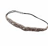 Handmade Crystal Rhinestone Headbands for Women, Crystal Bohemia Stretch Elastic Fashion Beaded Head Wraps Hair Bands Jewelry Accessories