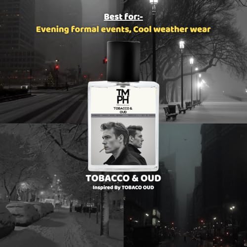 Image of TMPerfumehouse Tobacco & Oud EDP for Men | Warm, Smoky & Long Lasting Perfume Spray | Warmspicy, Tobacco & Woody Fragrance | Luxury Gift for Him | TMPH | 50ml