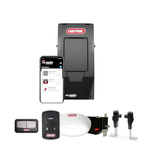Genie 6172H-O Wall Mount Smart Garage Door Opener with Aladdin Connect, Wall Mounted Compact Space Saving Opener