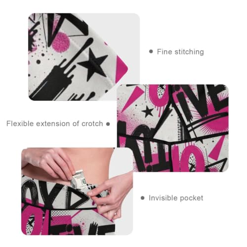 Leggings urbanos de graffiti para mujer: estiliza tu figura en el gimnasio o la calle 5