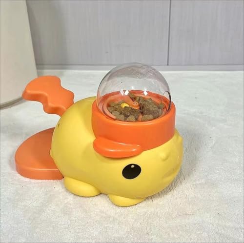 猫犬両用.回転式おもちゃ食器で知育と食事を楽しもう