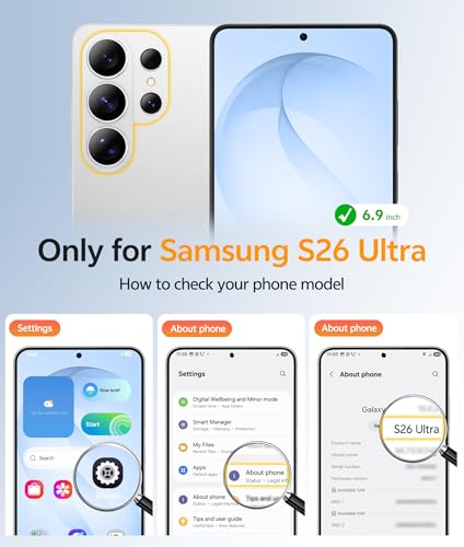 Image of FNTCASE for Samsung Galaxy S26-Ultra Case: [Fit for Magsafe] [Full Camera Protection] Translucent Matte Cases with [Screen Protector] Military Grade Shockproof Protective Phone Cover - Light Blue