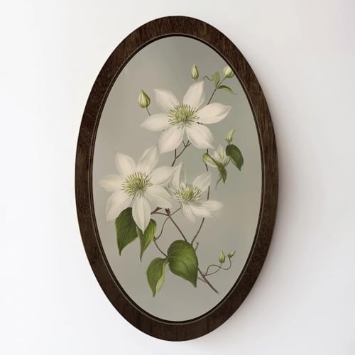 Wheatwin Cottage Core Decor, Vintage Floral Cottagecore Flower Botanical Wooden