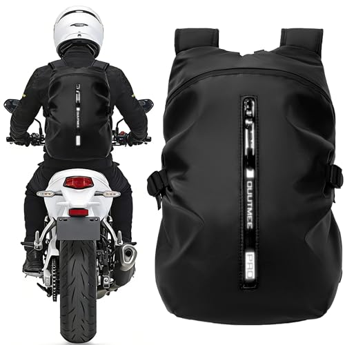 Sac à dos de moto imperméable haute visibilité et protection contre la pluie
