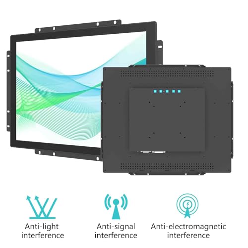 Image of 17 inch Industrial Touch Screen Monitor Open-Frame Design with IP65 Waterproof Surface, 10-Point Capacitive Touch, IK08, 1280x1024 for Kiosk, Automation and Digital Signage.