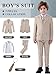 Boys' Formal Suit Set Slim Fit Kids Formal Suits Toddler Tuxedo Wedding Prom Classic Outfit for Teen