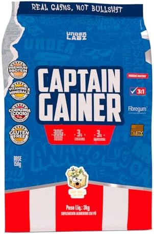 Captain Gainer Under Labz Hipercalórico Vanilla 3kg – Suplemento ...