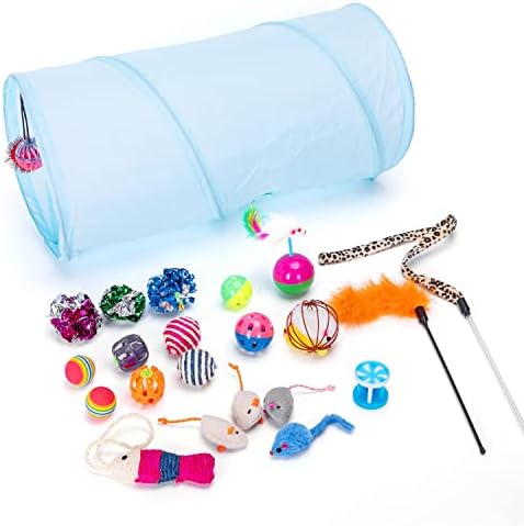 Nobleza - Juguetes Gatos Pack,Que Incluyen Túnel para Gatos, Rato...