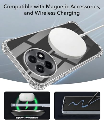 Image of Jkobi Shockproof Crystal-Clear Back Cover for OnePlus 13R 5G (Magsafe Wireless Support | Drop & Camera Protection | Hard Polycarbonate)