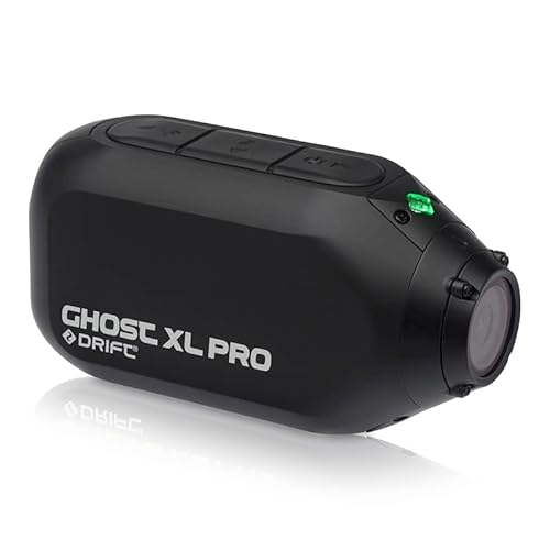 Drift Ghost XL Pro 4K 5時間以上の録画 アクションカメラ 本機防水 アクションカム 手ぶれ補正 WIFI搭載 140度広角 外部マイク ヘルメット カメラ バイク カメラ 豊富なアクセサリー ブラック