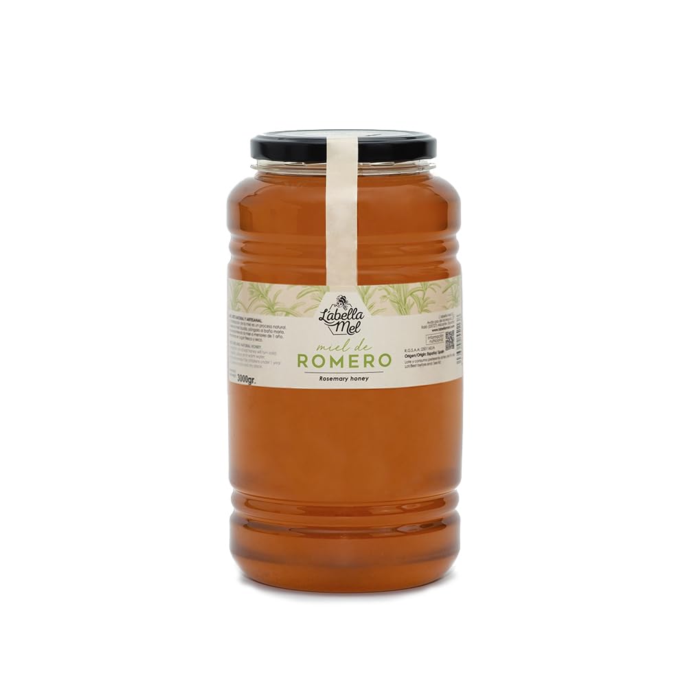 L’abella Mel - Miel de romarin - Miel naturel récolté en Espagne (3kg)