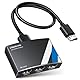 4K HDMI Splitter 1 in 3 Out mit 2.6 Ft HDMI Kabel, NEWCARE Hdmi Verteiler [Mirror Only] Unterstützt 4K@30HZ, 1080P, 3D, HDR, HDCP, Doby, hdmi Splitter für Xbox PS5 Fire Stick Roku Blu-Ray Player DVD