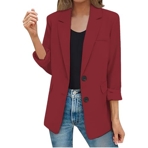 Cocila Veste DéContractéE pour Femmes Poches Manches Longues Bouton Ouvert sur Le Devant De...