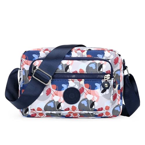 Bolsas pequenas transversais femininas de nylon leve bolsa tiracolo casual moda bolsa de ombro bolsas de mão, Cai Se, Cai Se