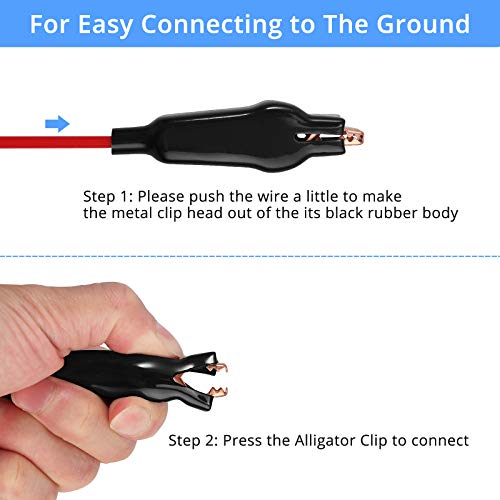 Camway Automotive Circuit Tester, Digital Led Circuit Tester Heavy Duty 2.6-32V Car Truck Low Voltage & Light Tester With Stainless Probe, 98 Inch Extended Spring Wire Circuits Voltage Tester #TOP4